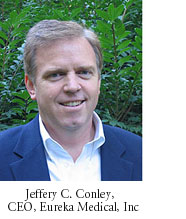 Jeffery C. Conley, CEO of Eureka Medical, Burlington, MA.